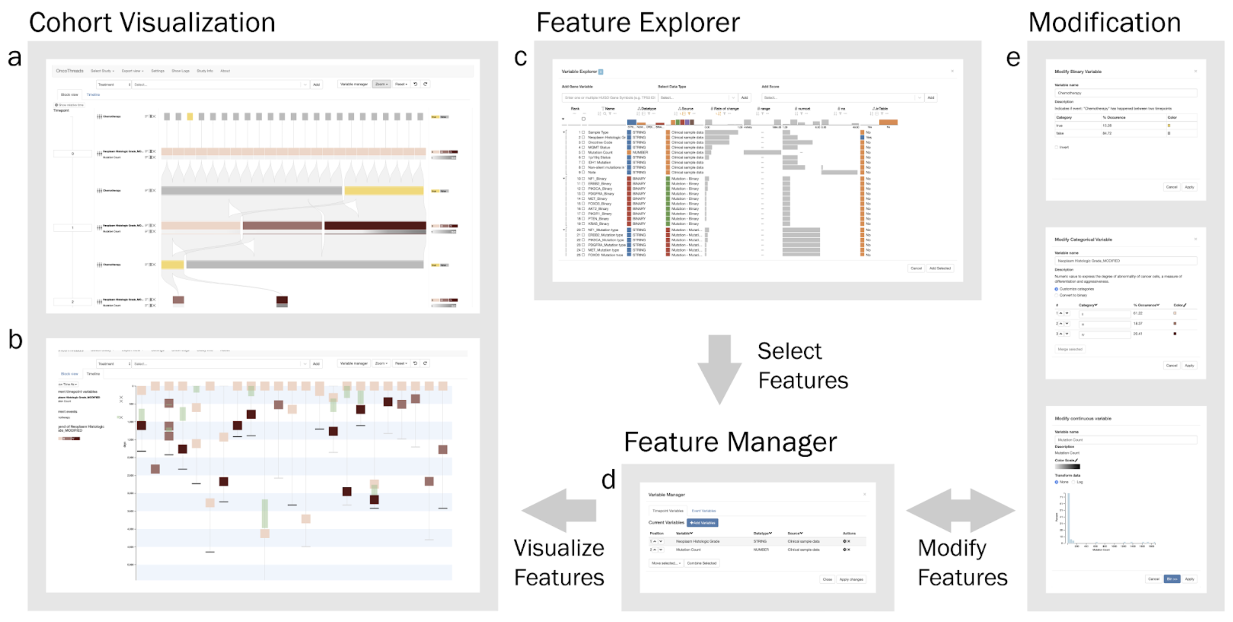 OncoThreads: Visualization of Large Scale Longitudinal Cancer Molecular Data